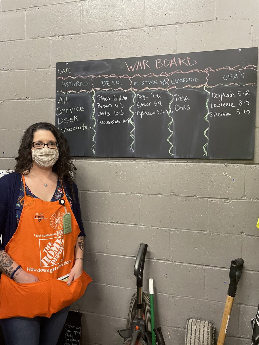 A Big “Congrats” to Erin on her promotion!  Way to go!  The sky is the limit in our Depot!!