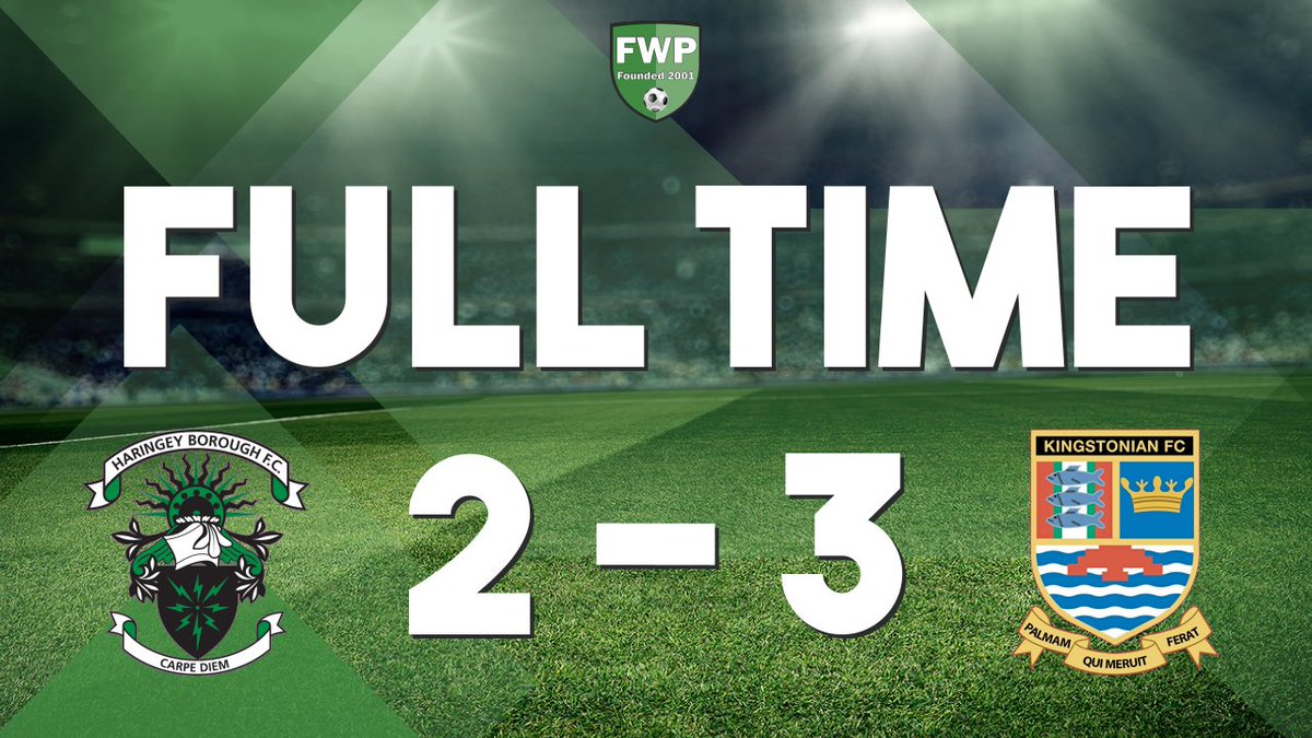 KingstonianFC's tweet image. FULL-TIME: Haringey Borough 2-3 Kingstonian #IsthmianLeague fwp.co/ryRhFK