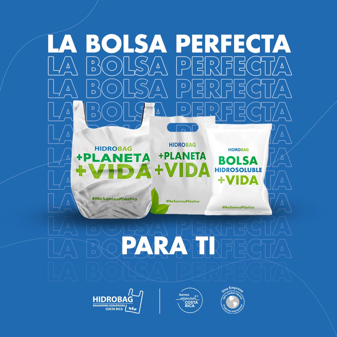 hidrobagcr's tweet photo. #HIDROBAG ES #HIDROSOLUBLE, nuestras #bolsas pueden reemplazar por completo a las bolsas de #plástico y lo mejor es que pueden ser disueltas en agua, ayudando a reducir la contaminación por plástico ¿Deseas contribuir en el cuidado del #medioambiente?, contáctanos por DM. https://t.co/Jo2CKNN1Dr