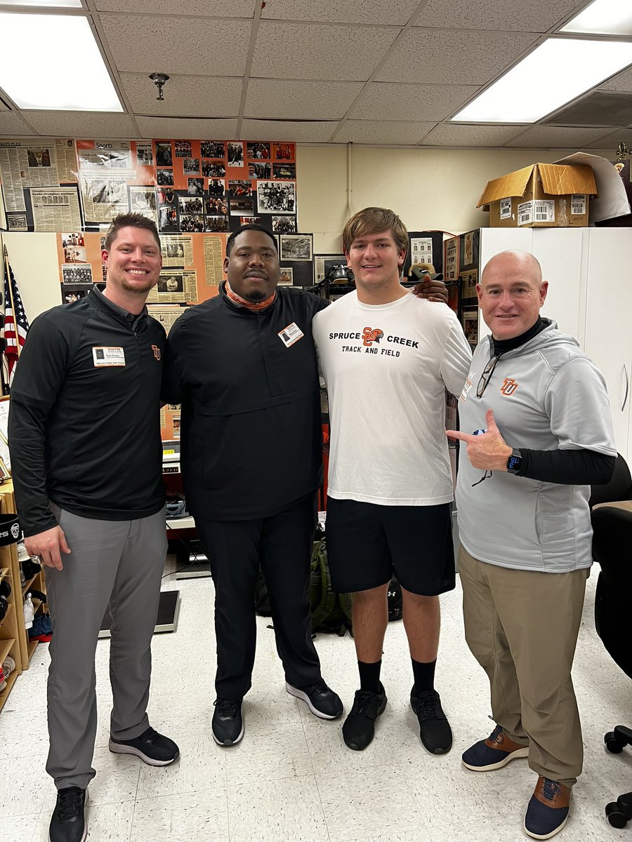 Colink56's tweet photo. Thank you @TUcoachO, @CoachWiz77 and @CoachDickey_12 for stopping by. It was great to see all of you in person! https://t.co/c01qeCtral