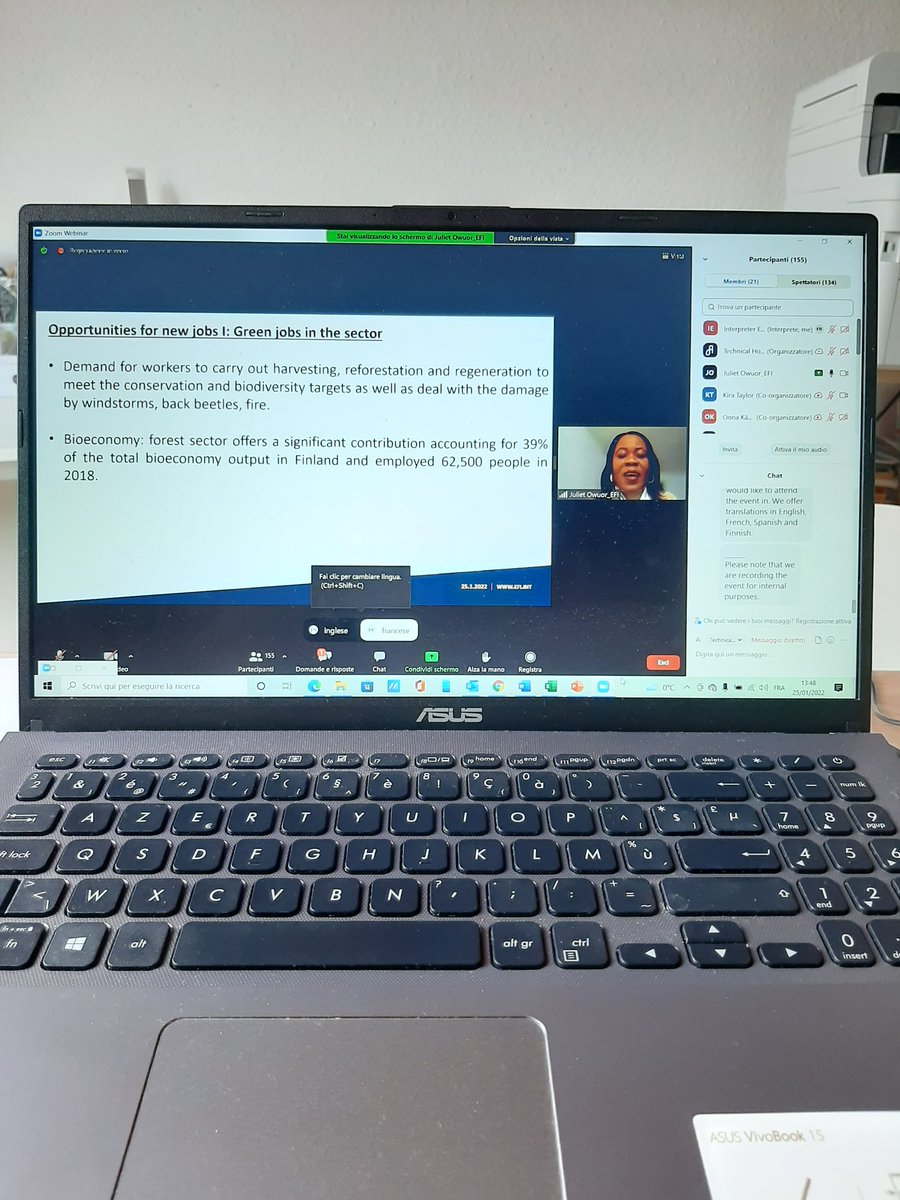 MariaElenaBelli's tweet photo. Simultaneous remote interpreting and chef d'équipe for the EU Green Party: institutional meeting on forests management and protection https://t.co/WFhxZJtu0W