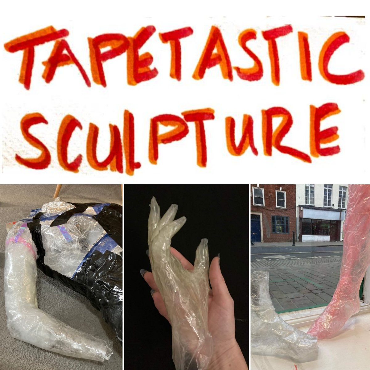 Come join artist @sachagray1 THIS SATURDAY as she introduces you to the world of #tapecasting 

During a, FREE artist #workshop Sacha will explain and demonstrate her work, allowing the public to 'cast' their own unique limbs!

EVENT TIME: 12:00 - 2pm

Info: sachart101@gmail.com