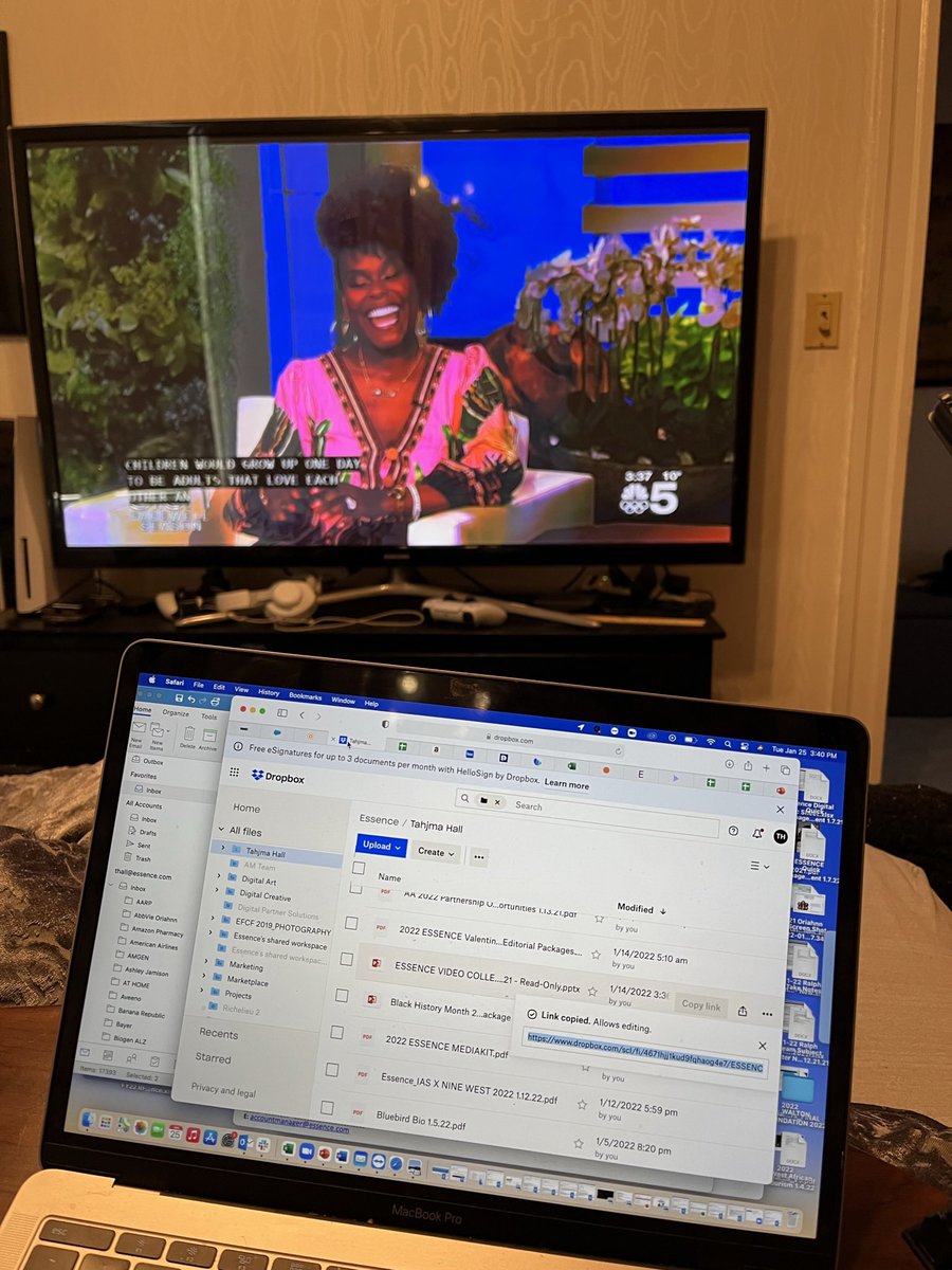 Can I LOVE <a href="/IamTabithaBrown/">Tabitha Brown</a> anymore???? Such an inspiration!! Saw you, Tab in Essence!!! Also, <a href="/TheEllenShow/">The Ellen Show</a> today!❤️❤️❤️