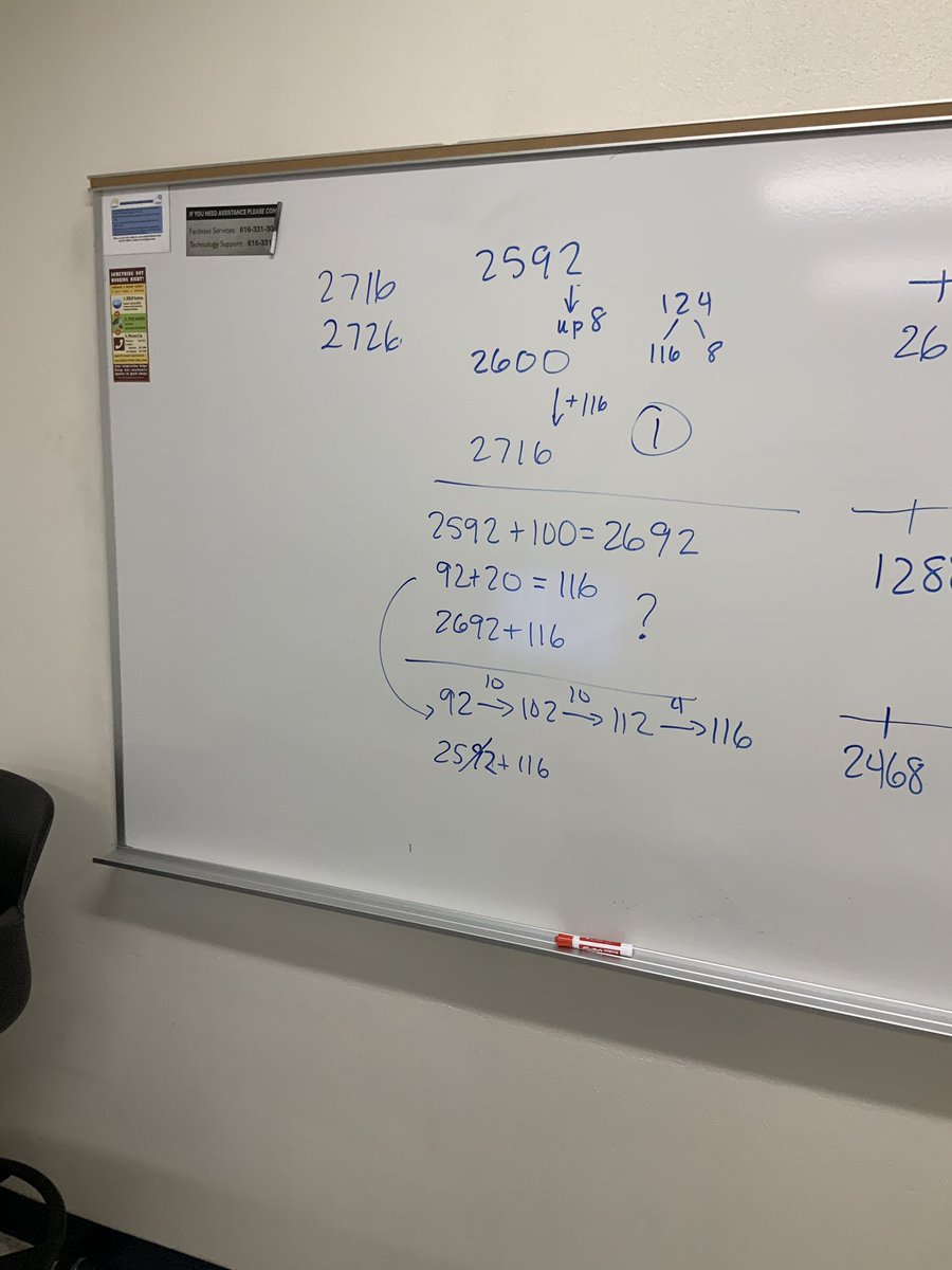mathhombre's tweet image. #countingcircle 26 up by 124. Number talk question just what would be next? Amazing discussion of math anxiety, algorithms, understanding vs familiarity. #mtechat