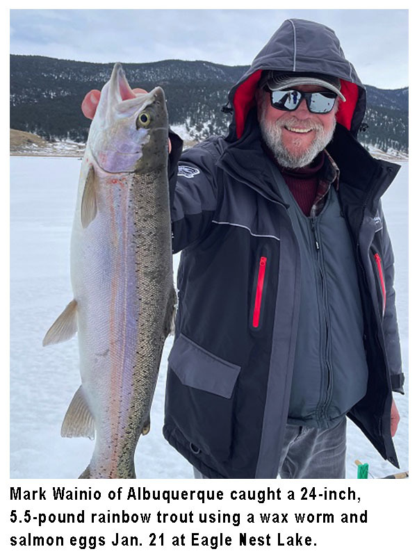 NMDGF's tweet photo. This fishing report, provided by Dustin Berg of Go Unlimited (supporting disabled anglers) and the Department of Game and Fish, has been generated from the best information available from area officers and anglers. #fishnm #wildnm #nmfishingreport
https://t.co/VR7WAgoY07 https://t.co/JUQ9G3BQ3v