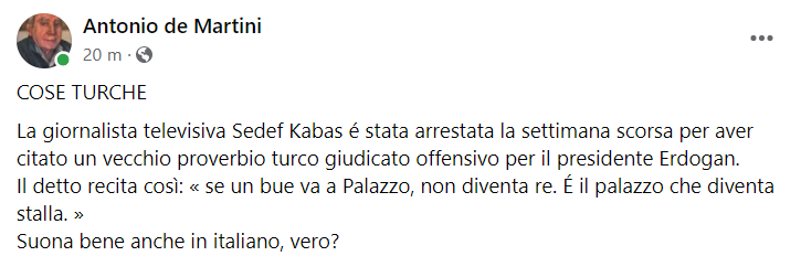 L'ottimo De Martini non sbaglia un colpo...