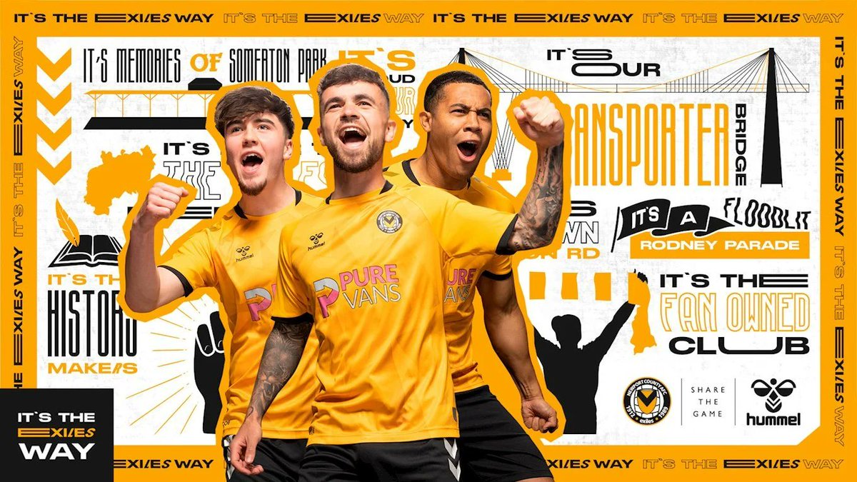 ⬛🔶 GIVEAWAY 🔶⬛
Newport County Home Shirt

🔁 Retweet
📲 Follow
🌍 Open Worldwide 
Winner announced in a few days... Good luck 🤞

Let's see how this goes 😂