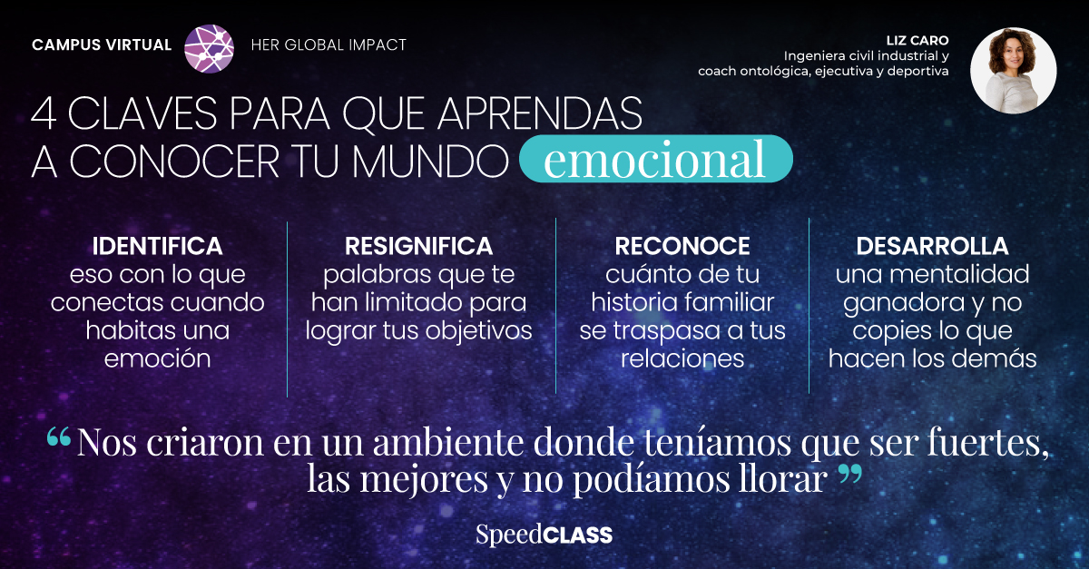 Herglobalimpact's tweet image. ¿Has sentido que en el ambiente laboral es difícil lidiar con las emociones? Liz Caro entrega claves para que validar este mundo sea cada vez más sencillo. 

 ¿Qué te parece? 

Postula al Campus Virtual en: herglobalimpact.com/campus-virtual

#HERGLOBALIMPACT #SpeedClass #emociones