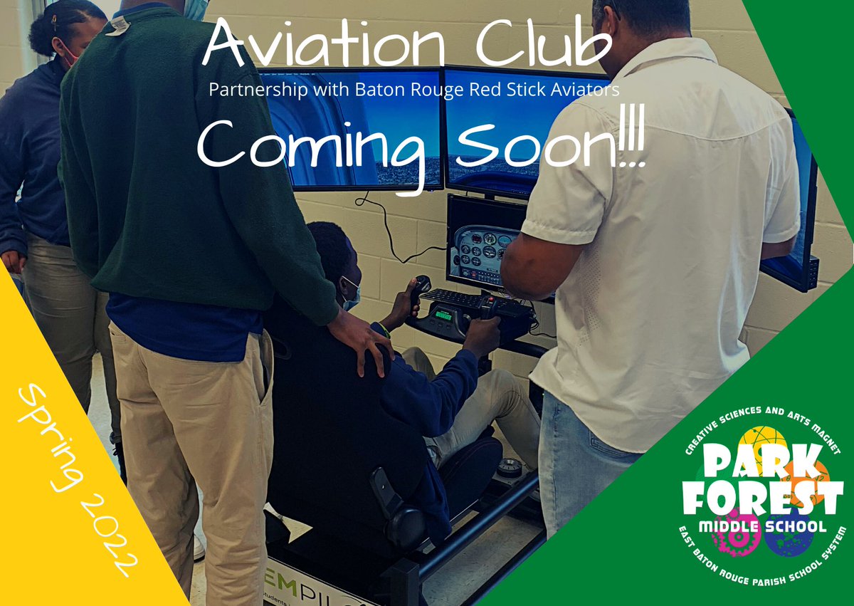 PFM_Magnet's tweet photo. PFM Aviation Club will explore the world of aviation with flight professionals from Baton Rouge Red Stick Aviators. 
#AviationatPFM
#buildingabrighterfuture
#182daysofexcellence
#STEAMatPFM https://t.co/8qZYN5mmee