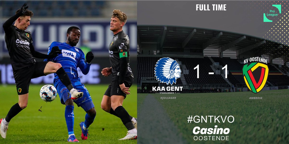 Felbevochten punt voor onze Kustboys!💚❤️💛 #GNTKVO