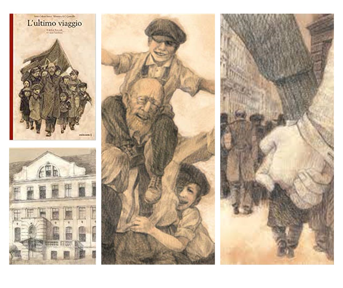 #consiglidiletturaperbambini 
Tra le tante proposte per #giovanilettori legate al #GiornodellaMemoria  
un albo illustrato dedicato alla vicenda di #JanuszKorczak 
#lultimoviaggio
una storia di #coraggio e #resistenza 
in catalogo 
brianzabiblioteche.it/.../bria:catal…
#shoah #ghettodivarsavia