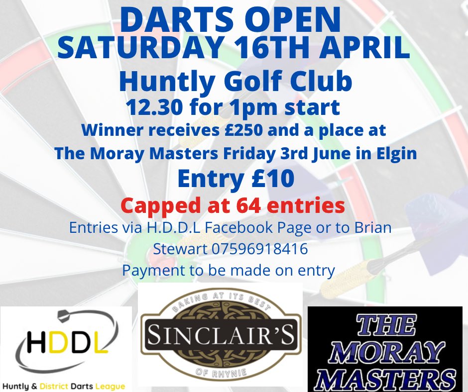 HDDL180's tweet photo. Names to Brian Stewart for entry. @Brianceltic7 PayPal is huntlydarts@gmail.com https://t.co/d5efXcR8i5