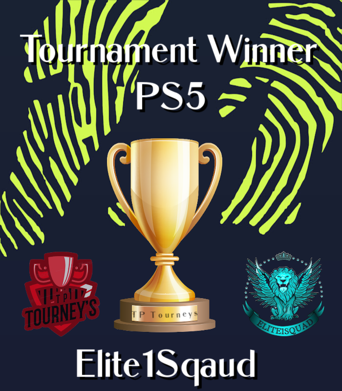 TP_Tourneys's tweet photo. PS5 Tournament winner no.1 @Elite1Squad 🏆💪 https://t.co/4IuTL5mT9b