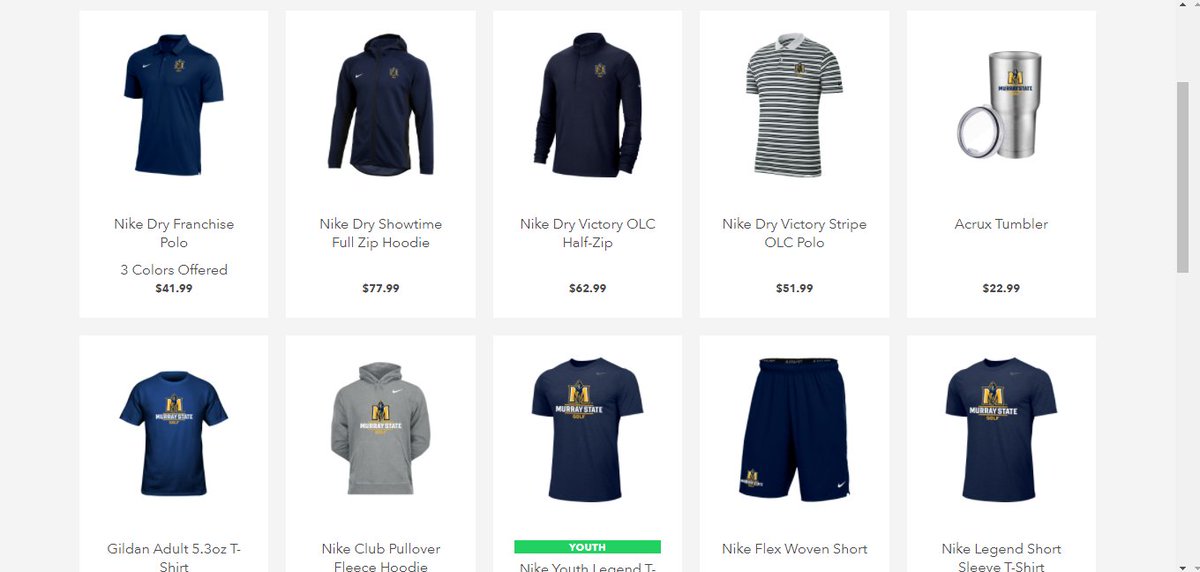 murray state nike apparel