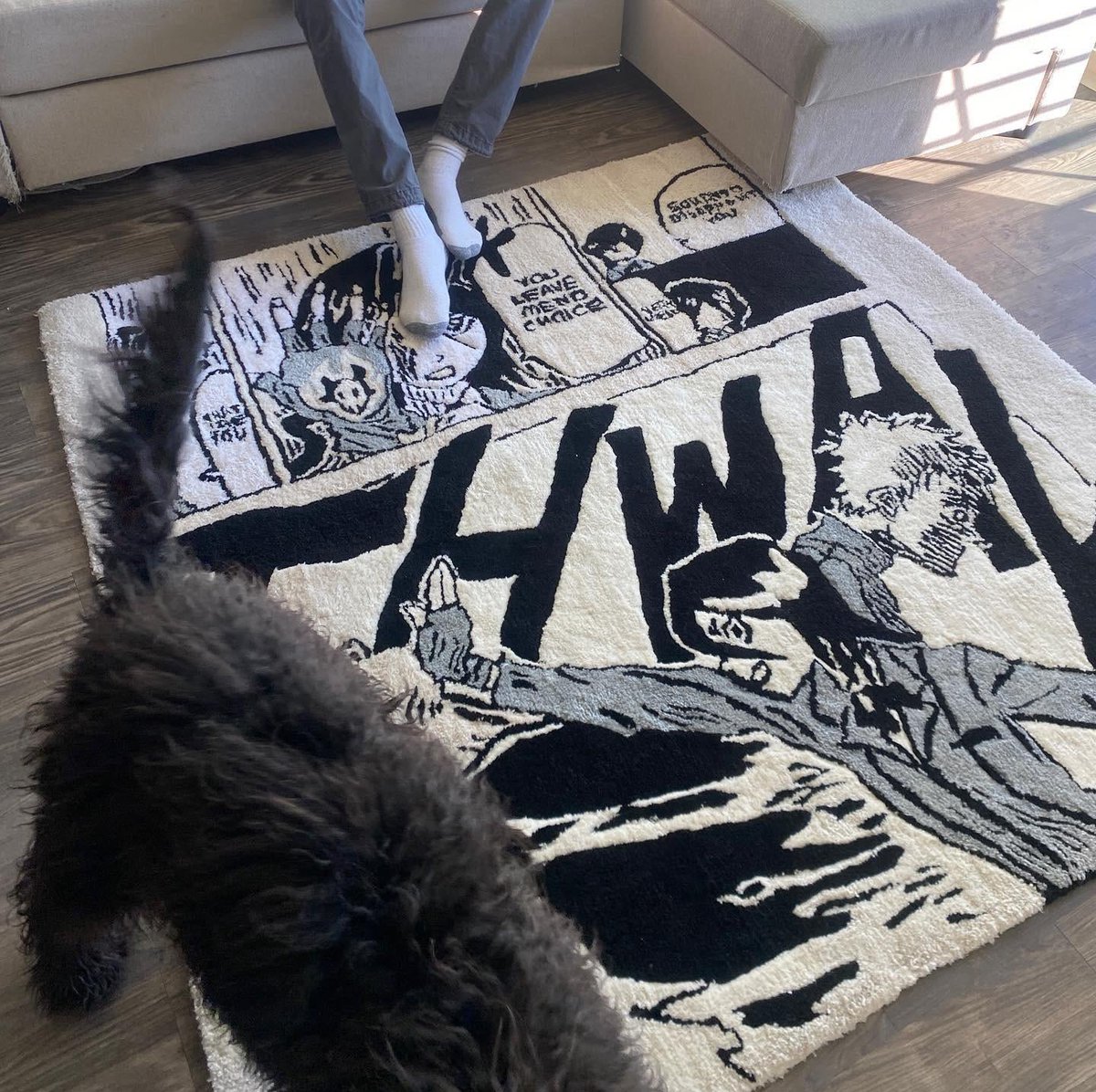 dfwrugs's tweet photo. Bleach rug!!! first post of the year we had to go crazy thank you everyone for the continued support, bigger things coming! https://t.co/Zc80DLuEiU
