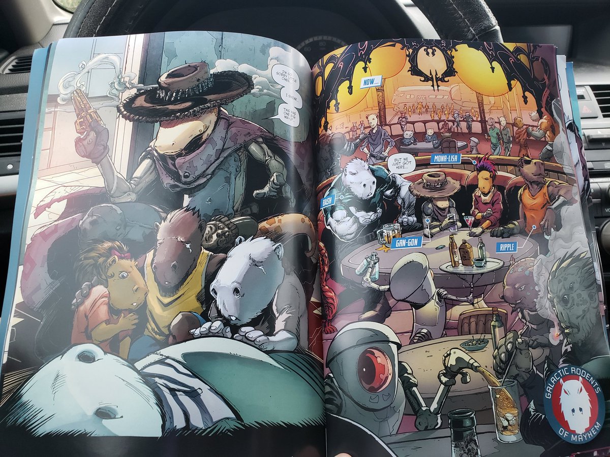 GilbertDeltrez's tweet photo. A look at GROM'S Creator Cut #1 vs our traditional comic-book sized 1st appearance.
When it comes to breathtaking art and a killer story, BIGGER is always better in comics!
#comics #indiecomics #comicstwitter #GalacticRodentsofMayhem #SpaceCapybaras #GROMCOMIC #CapybaraComic https://t.co/5WnsvqVQQ3