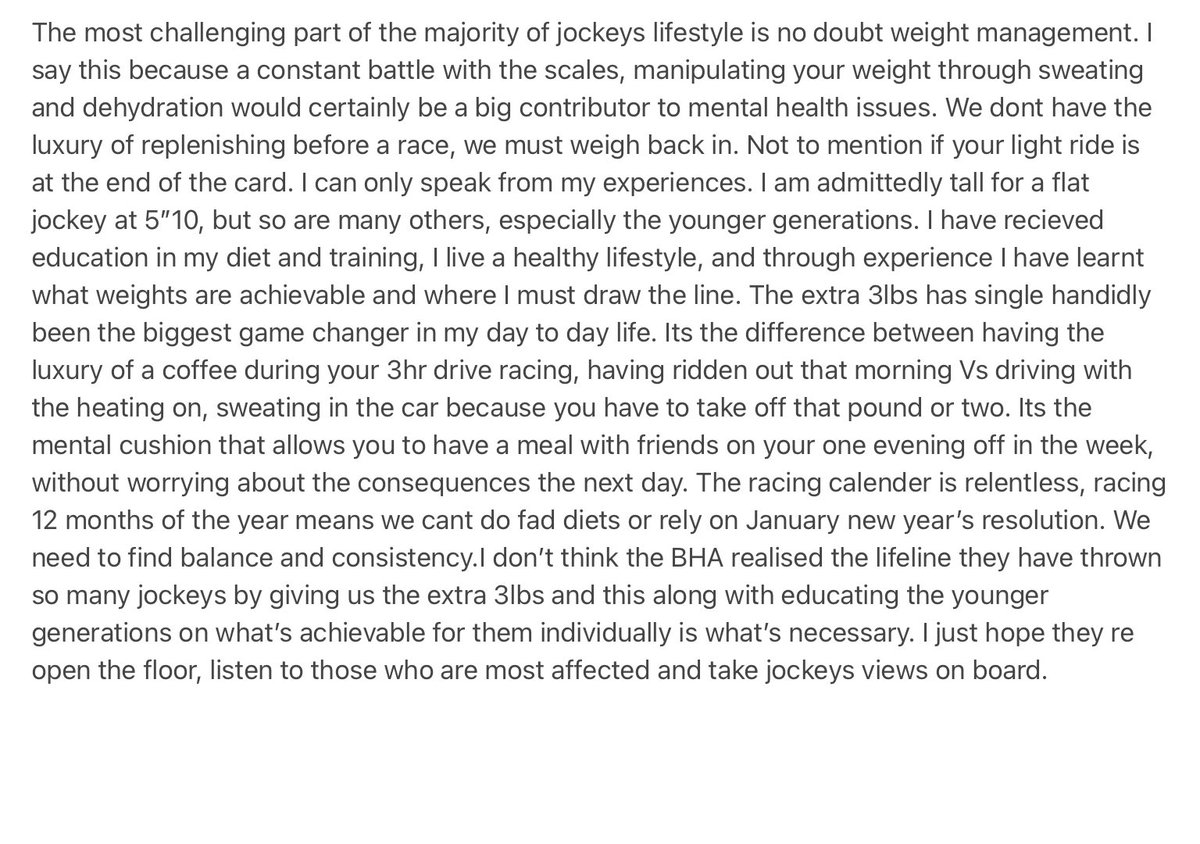 Too much to say in a tweet! Why I believe it is imperative we retain the extra 3lbs 👇🏻