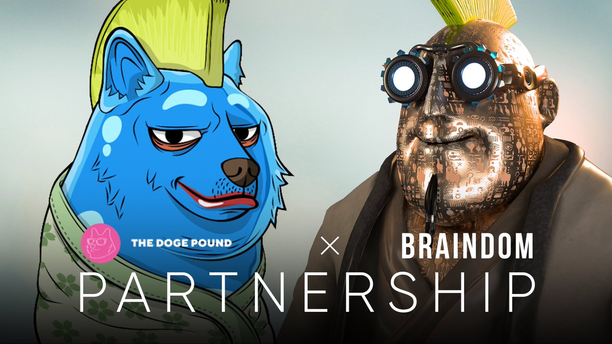TheDogePoundNFT's tweet image. 🤝Braindom Games X Doge Pound Studios🤝
We are excited to partner with Braindom Games to giveaway 20 WL spots to their new Brian NFT 🎉
Rules
1️⃣ Follow @TheDogePoundNFT and @Braindompuzzle
2️⃣ Tag 2 NFT lovers (each tag is an extra entry)
3️⃣ Like and Retweet this post
⏰ 72h