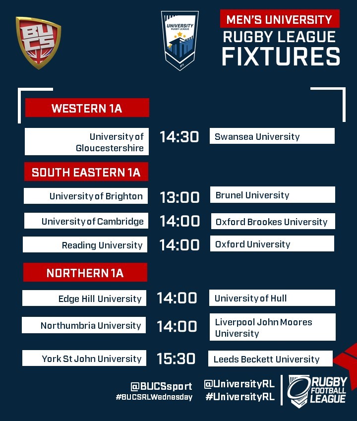 UniversityRL's tweet photo. #BUCSRLWednesday

Lots of action this week all around the country! 🤝

@BUCSSport @TheRFL

#UniversityRL https://t.co/DSfcKUZGgi