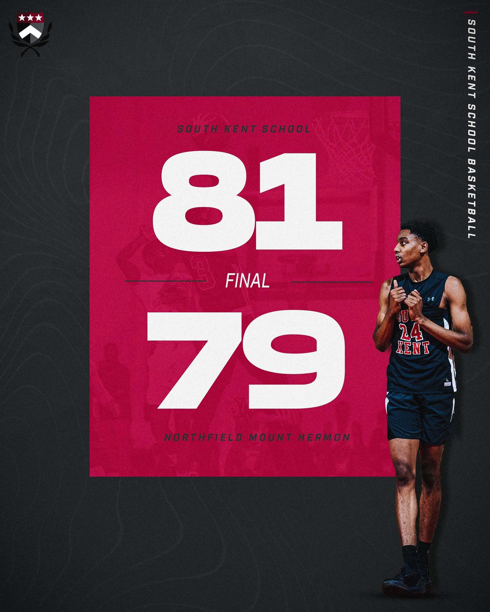 SouthKentHoops's tweet photo. HUGE road win for Prep Basketball team moments ago as they beat the #1 team in the country NMH 81-79. Guerengomba(33), Tice(17), Rogan(16). #Brotherhood #NEBL https://t.co/6QNB4OF2P4