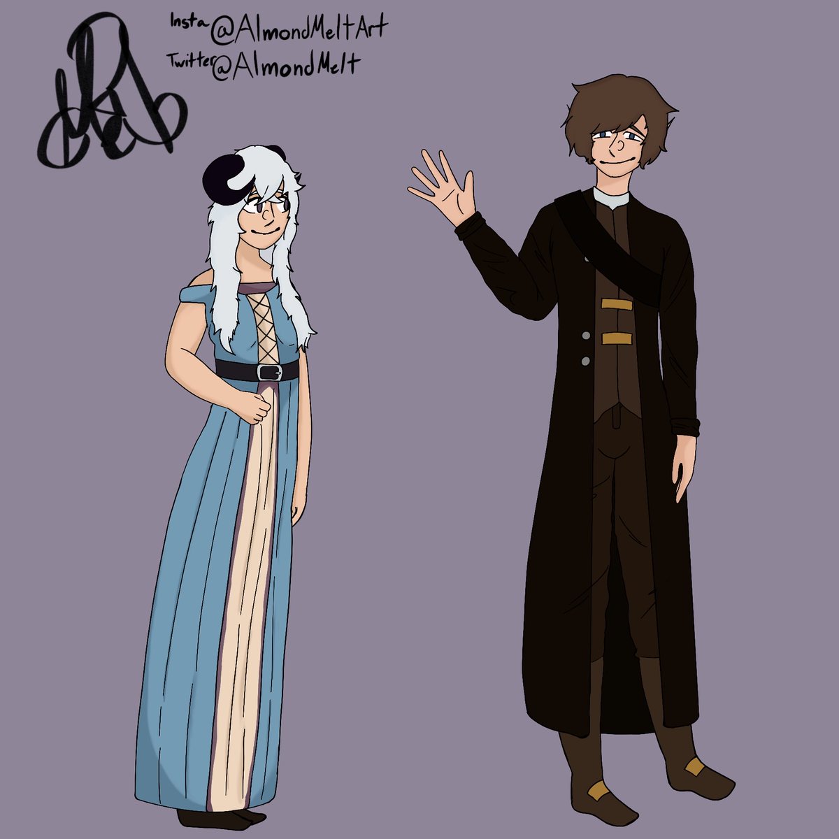 AlmondMelt's tweet image. You shouldn’t have given me a Minecraft Roleplay ⁦@fizziepopping⁩ now you must suffer with me as a fan. Anyways Gidget and Oliver my beloved(I’m also sorry that I got Gidget’s hair wrong I don’t know how it’s supposed to really look like) #TalesofOakheart #ToOH #myart