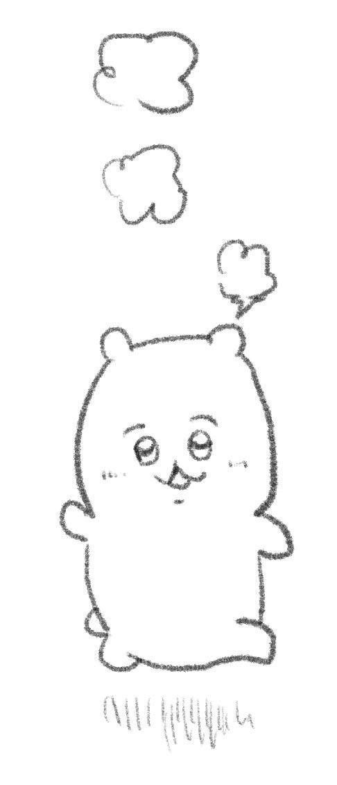 うろ覚えで描いたちいかわと
ちゃんと見て描いたちいかわ 
