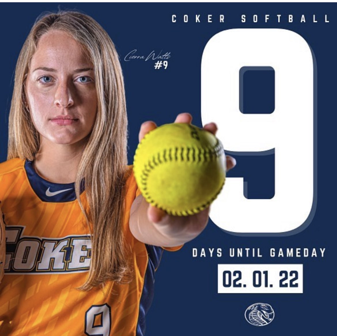 cokersball's tweet photo. C said we got 9 days till game day 🤐 

#CUSB | #gocobras🐍 https://t.co/jeHncSJJ8b