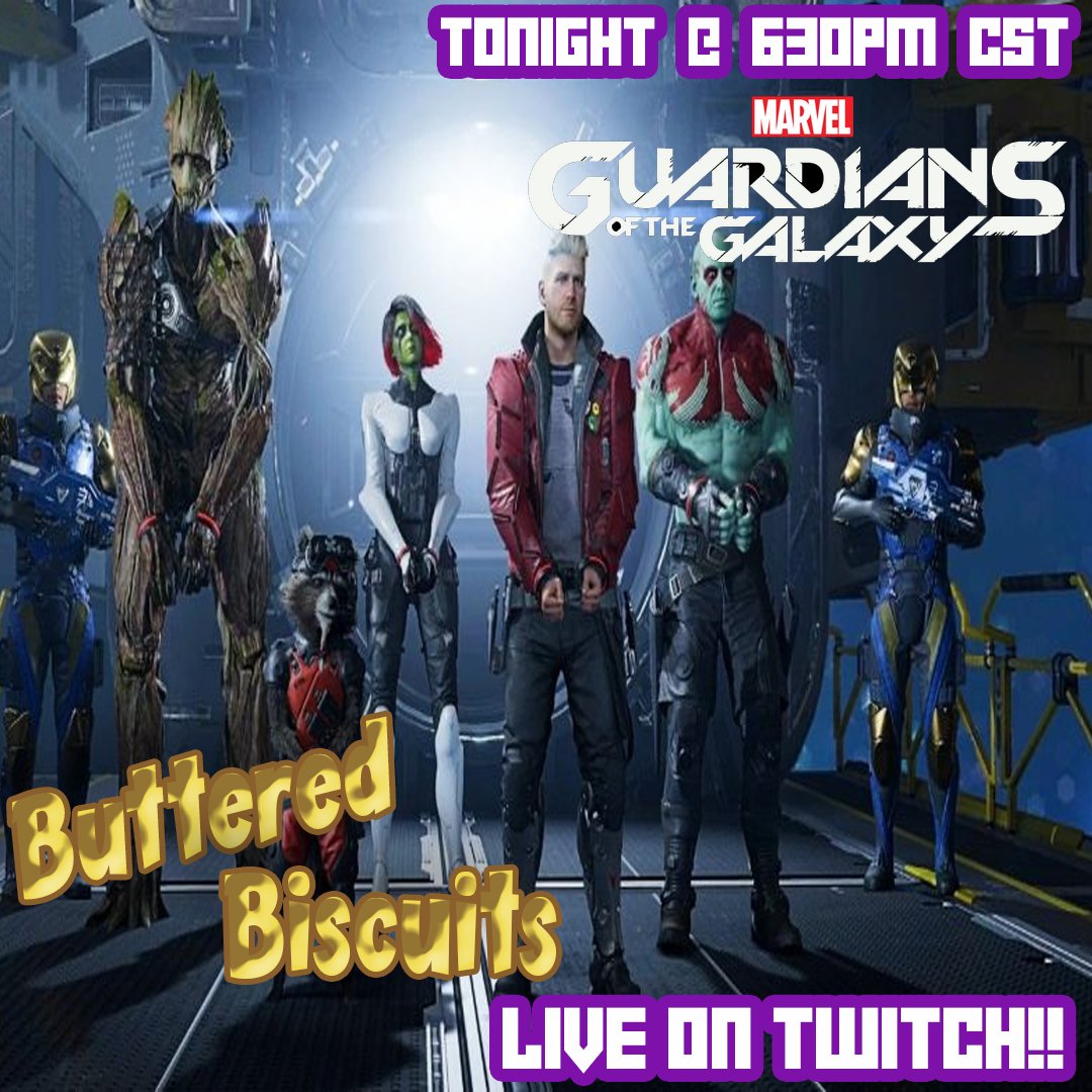 BBiscuitsTwitch's tweet photo. Grab your Walkman and let's get hooked on a feeling as we play more Marvel's Guardians of the Galaxy!! @ https://t.co/64uoOjhIit

#GuardiansoftheGalaxy #Marvel https://t.co/h6WzX7m6Rj
