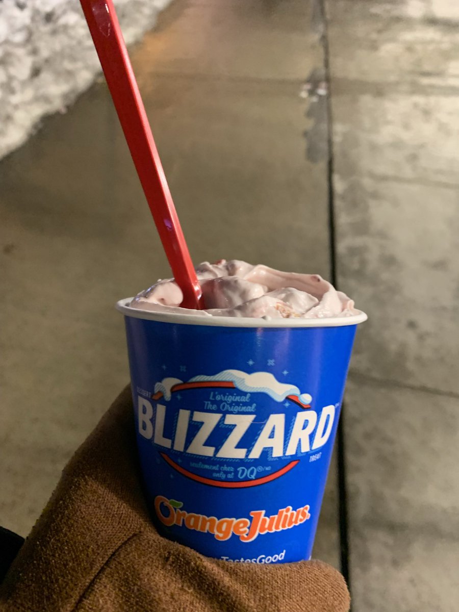 The Canadian urge to indulge in ice cream when it feels like -19 outside.