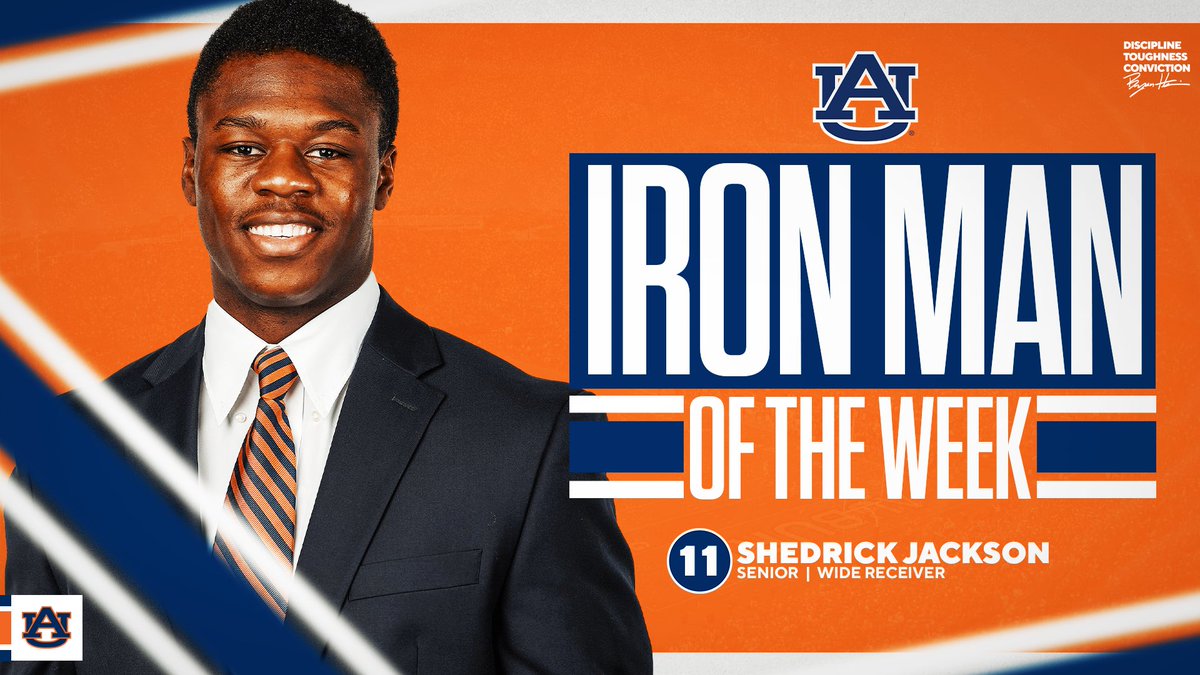 AU_Strength's tweet photo. Week 1 Iron Man of the week goes to @shedrickj85 and @SosaKaufman . Shedrick won Top Tiger of the week recording the fastest time of the team. Donovan squatted 350lbs at over 1.0 m/s. Both dominated the training program and raised the level of competition! #TEAM #WDE 💪🦅 https://t.co/cnISTKLo7v