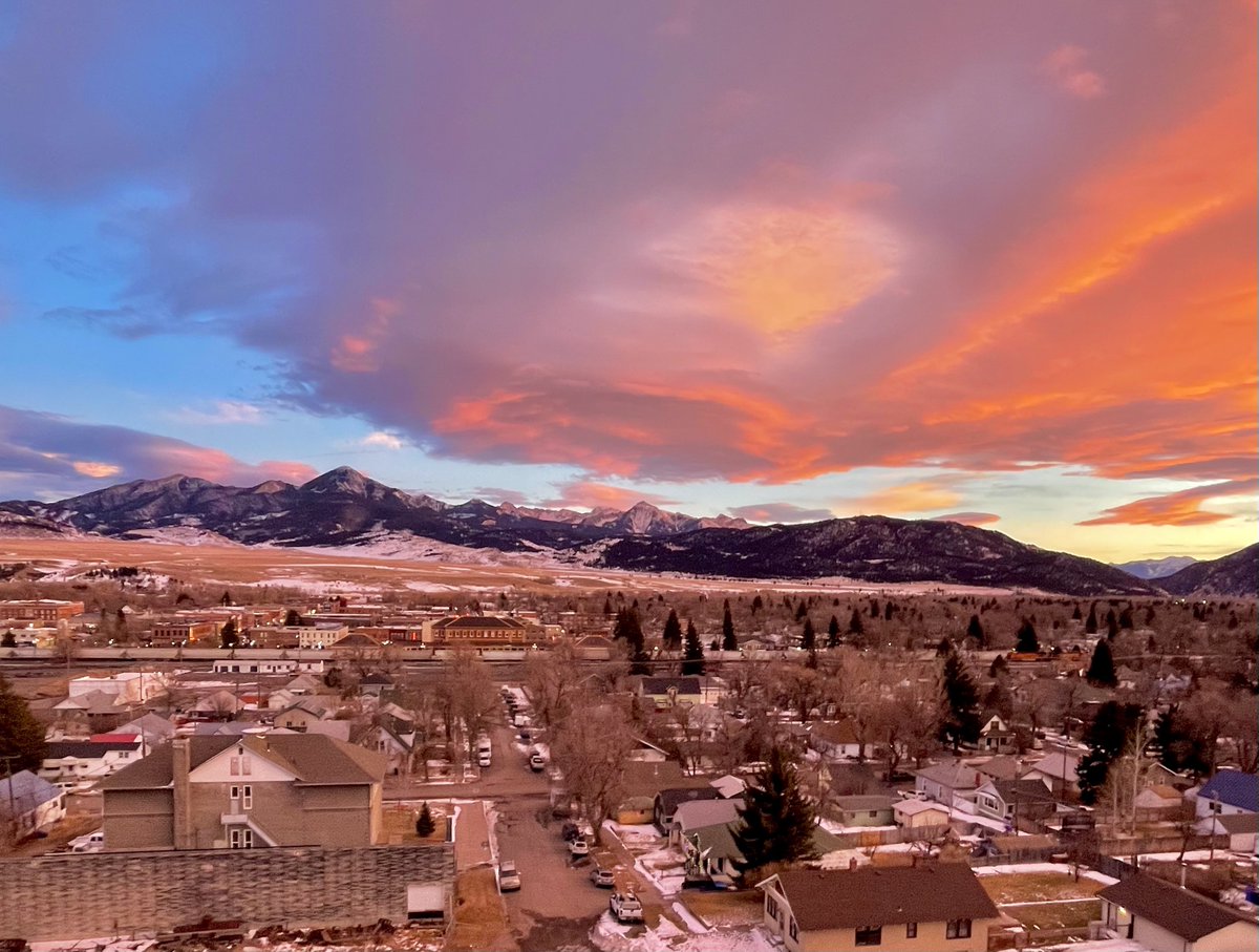 Not a bad ending to the day in Livingston, Montana either.