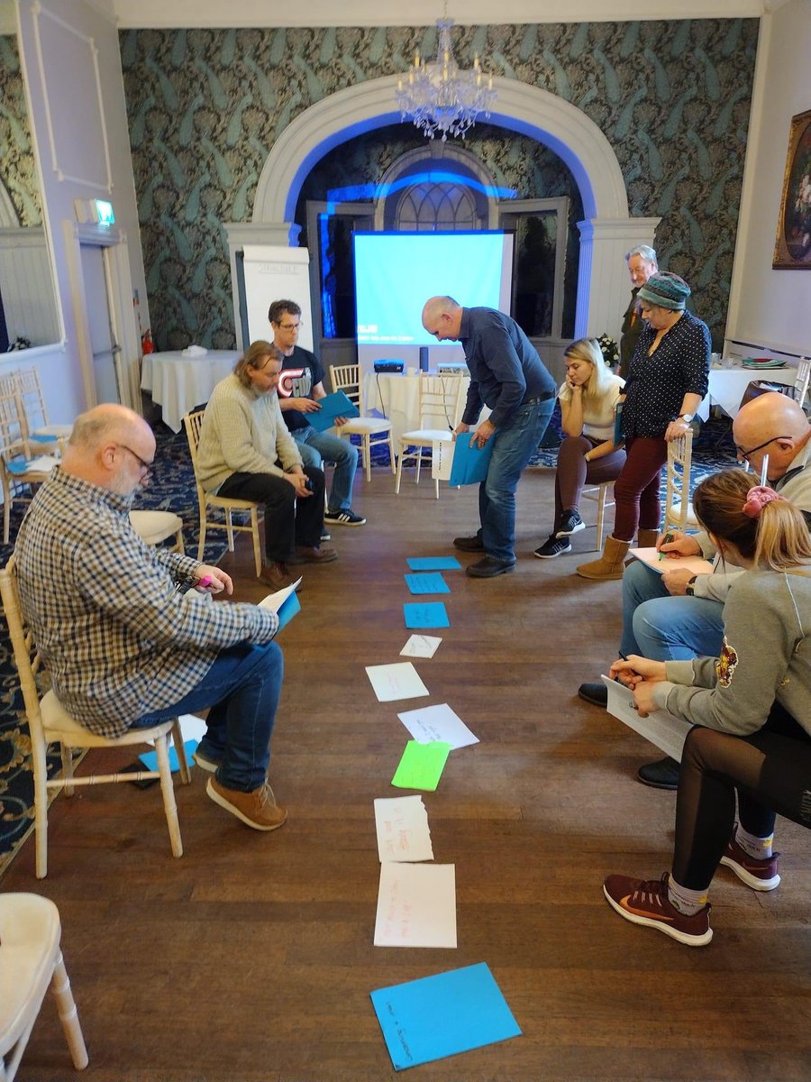 musotoms's tweet photo. Fantastic weekend CPD with @everymancdf 12 theatre practitioners in a room exploring theatre pedagogy &amp; creating art. Hugely inspiring. Can’t wait to take the ideas back to the classroom! https://t.co/xW4vBoQhsH