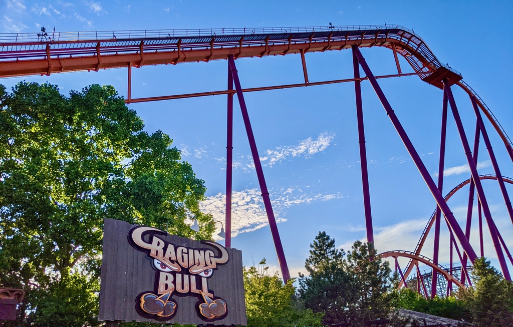 Raging Bull Six Flags Logo