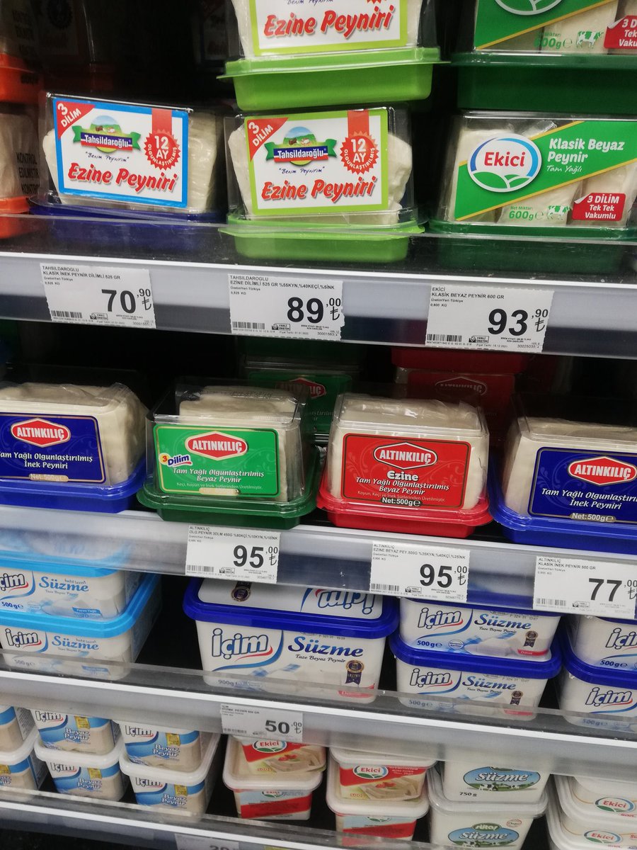 kadirkursun70's tweet photo. Evet Avrupa’nın artık bizi kıskandığını biliyoruz. 
#600gr peynir 93,90 TL https://t.co/m0TuXNQsCP
