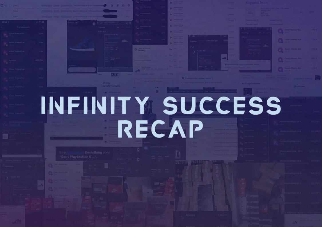 Infinityger's tweet image. A little Recap of the Week!

We copped a Lot, very proud of every Member👨🏻‍🍳

Time to get some Rest to Start off the new Week strong🚀
