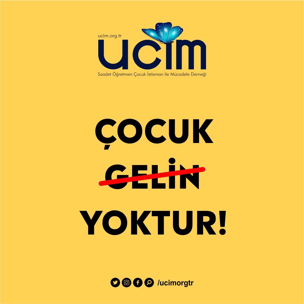 ucimorgtr's tweet photo. ÇOCUK GELİN YOKTUR!
ÇOCUK ÇOCUKTUR!
@saadetozkanefe 
@yucelceylancom https://t.co/GcJAuTTHFZ