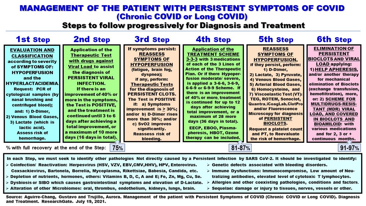 Aguirre1Gustavo's tweet image. EFFECTIVE TREATMENT FOR #LONGCOVID:
Since April 2020 we treat patients with COVID.
We are very clear that Viral Persistence exists.
Treatment remains to be completed for:
MULTIDRUGS-RESISTANT VIRAL LOAD, 
AND COVERED IN #BIOCLOTS AND
#BIOAMILOID (6th Step)
researchgate.net/publication/35…