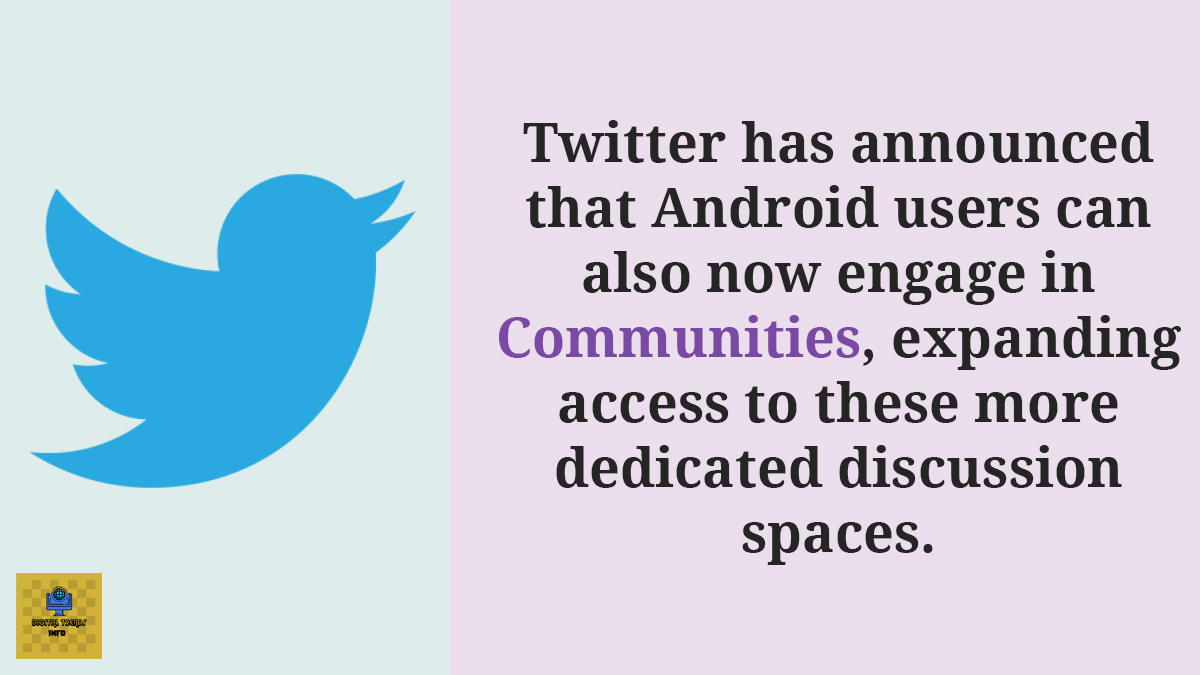 digitrendsinfo's tweet photo. New!! #Twitter Finally Brings Communities to its Android App!!
Twitter has announced that #Android users can also now engage in Communities, expanding access to these more dedicated discussion spaces.
#DigitalTrendsInfo #TwitterUpdate #digitalmarketing #twittercommunity https://t.co/vTPELBxvEX