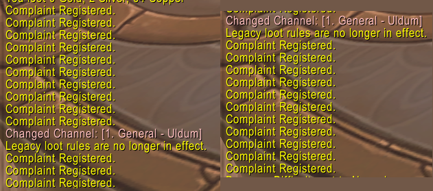 TheEmerno's tweet photo. @Warcraft  @WarcraftDevs @WatcherDev @Qwik  Is this just some placebo to make people feel better? It's like this EVERY DAY! What does your mailbox look like for these "Complaints"? Does it even exist? https://t.co/0uicn6VqUI