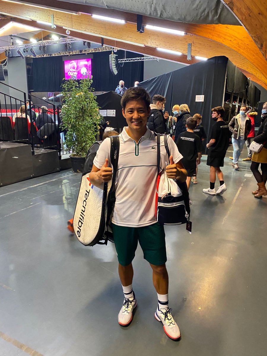 テクニファイバー×ラコステになって1勝目！ 次も頑張ります！
<a href="/tecnifibre/">Tecnifibre</a> <a href="/TecnifibreJapan/">Tecnifibre Japan</a>