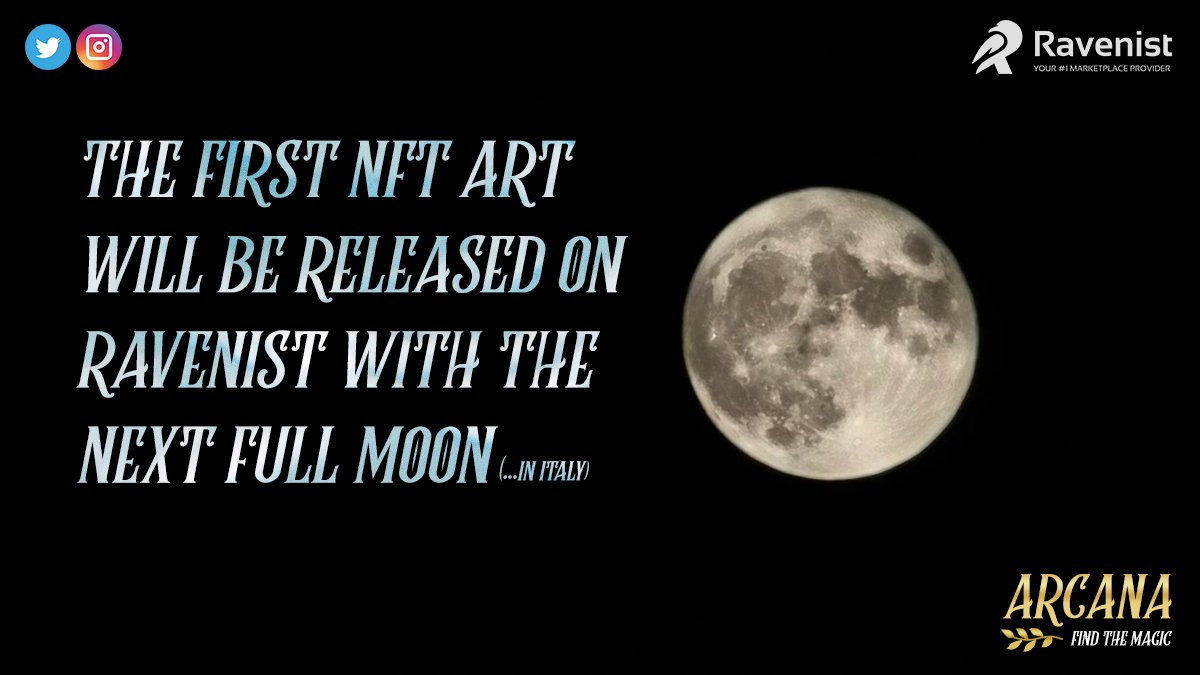 Happy Sunday friends 😃 The countdown starts today...🌔🌕 Follow to find out the rules of the game and get ready for #NFT you've never seen! <a href="/Ravenistcom/">Ravenist 🅁🅅🄽</a> 
#NFTart #NFTshill  #NFTcommunity #RVN #Ravencoin  #ravencoinNFT #Ravenist