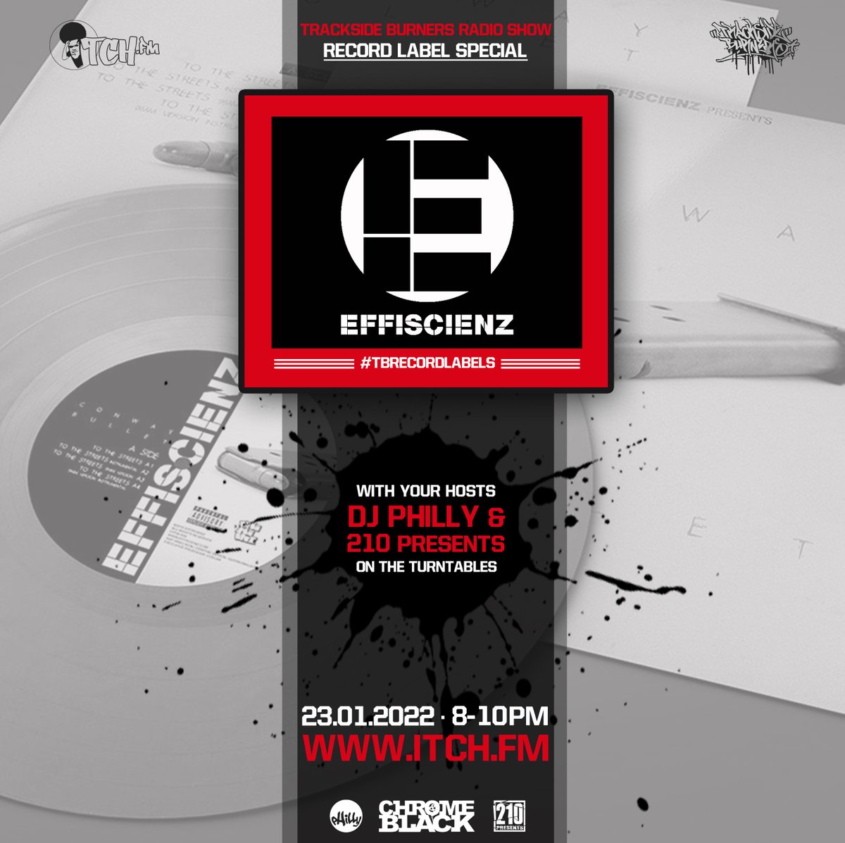 Tracksideburner's tweet photo. @ITCHFM @210Presents @effiscienz label special ๐๐ฅโ ๏ธ 8-10PM UK TIME // 9-11PM EUROPE // 11PM-1AM RUSSIAN TIME // 10PM-12AM MECCA // 3-5PM NYC TIME //12-2PM LA TIME // 5-7AM SYDNEY (Monday) โ#London #TBRECORDLABELS @tracksideburners @itchfm CLICK https://t.co/Y6CJWvAozt #djphilly & @210presents https://t.co/Iif6x0oqU6