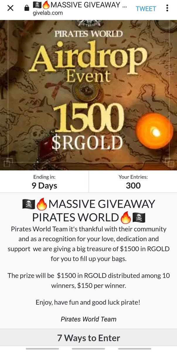 indobang1's tweet photo. @PiratesWorldNFT Lets go Captain https://t.co/ULstz6fjes