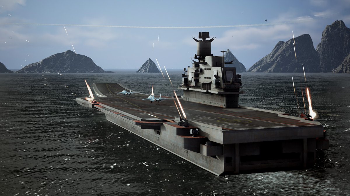 KeystoneWolf's tweet photo. More cut #AceCombat 7's VR Mission 5, wherein Mobius 1 dunks the Rán and Hrönn fleets in the Spring Sea. For #CutCombat Chapter 41. Pages 179 thru 185~ ish, depending on.
Not restored. I built these by combining the SP3 map with Mission 11's enemies and Mission 13's skybox. https://t.co/rv70TYUbEh