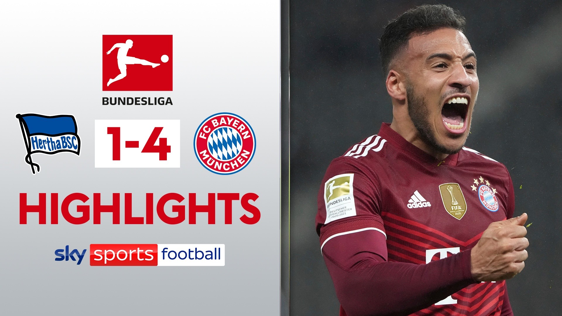 få øje på Efternavn Philadelphia Sky Sports on Twitter: "Bayern Munich extended their lead at the top of the  Bundesliga to 6⃣ points with a big win at Hertha Berlin...🇩🇪🔥 Here are  the highlights! 🎬 https://t.co/Z5Pz3k0Znx" /