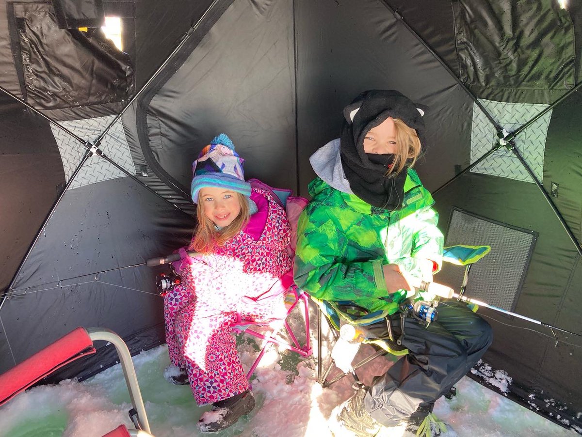 Hive2Home's tweet image. First time ice fishing! No fish this time but we’ll be back!