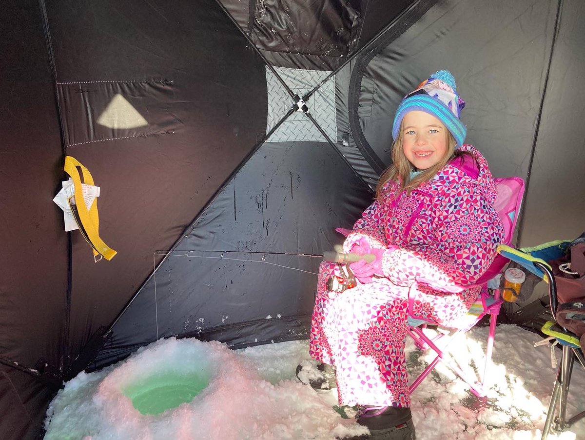 Hive2Home's tweet image. First time ice fishing! No fish this time but we’ll be back!