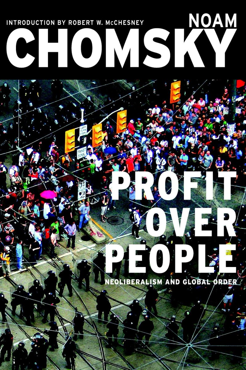 GlocNew's tweet photo. #sundayreadings

In "Profit Over People", Noam Chomsky takes on neoliberalism: the pro-corporate system of economic and political policies presently waging a form of class war worldwide. https://t.co/P7BpJXgp6V