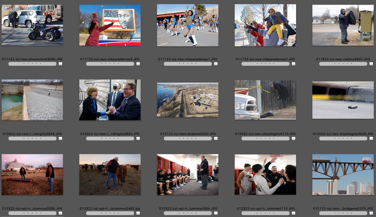 1.17-21.2022 by  <a href="/mikesimonsphoto/">Mike Simons</a> from the Tulsa World - Fatal ATV wreck, MLK Parade, cold weather, historic federal funding for levee repair, State troopers fatally shot a man, picture story about a small town basketball coach and pedstrian bridge construction. #photojournalism