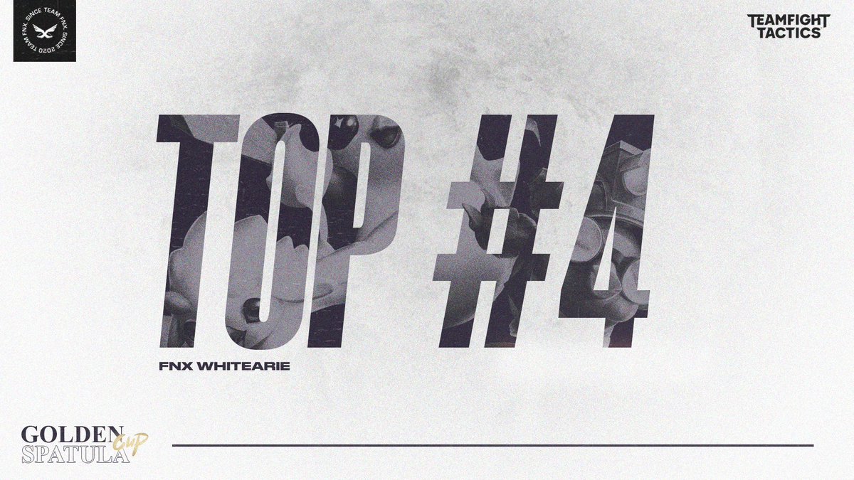 Félicitations à notre monstre <a href="/WhiteArie__/">Whıte Arıe</a> qui décroche sa place pour la finale de la #GoldenSpatulaCup !

Nous le retrouverons dès demain 16h00 pour affronter les 16 meilleurs joueurs. #TFT 🏆🏆

#BurnWithFNX🕊️